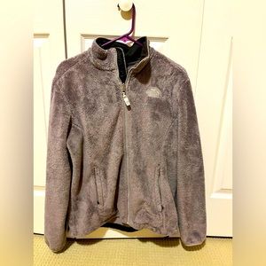 Women’s Northface medium gray fleece with zipper